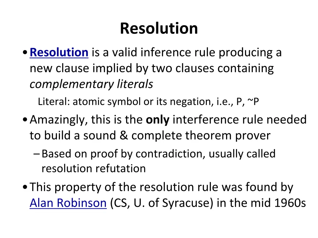 resolution