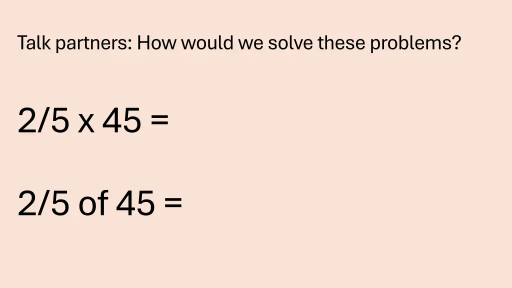 talk partners how would we solve these problems