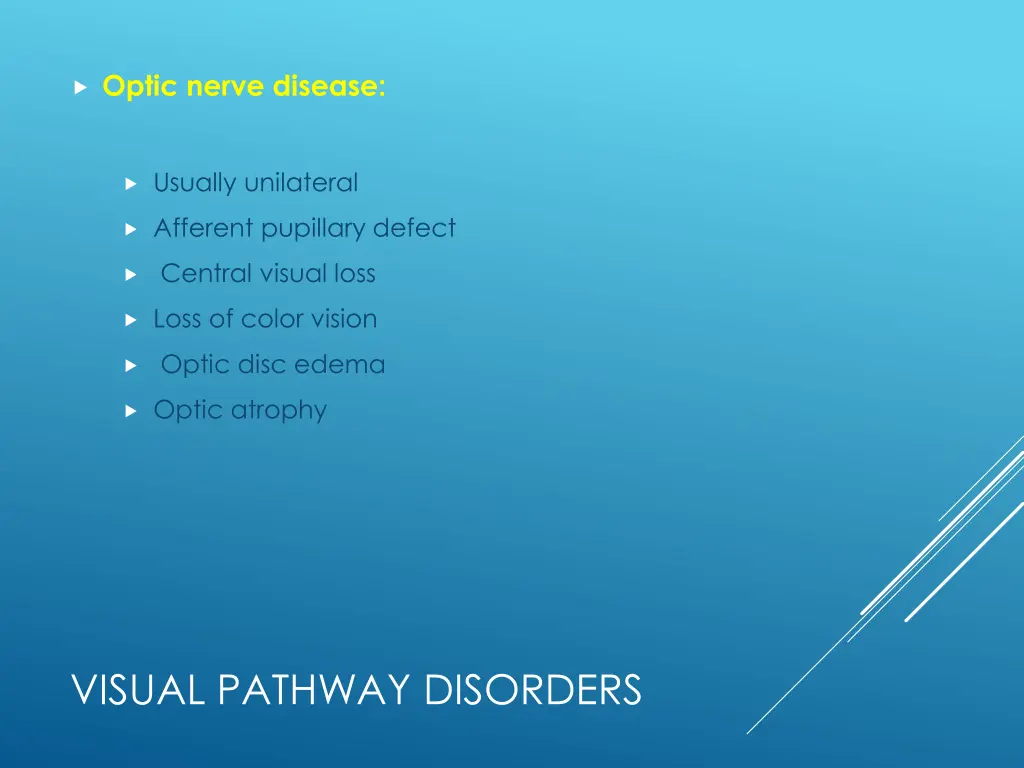 optic nerve disease