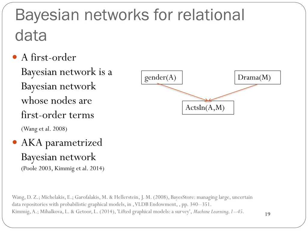 bayesian networks for relational data