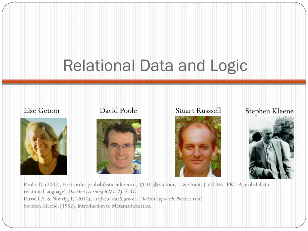 relational data and logic