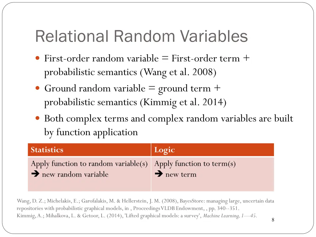 relational random variables