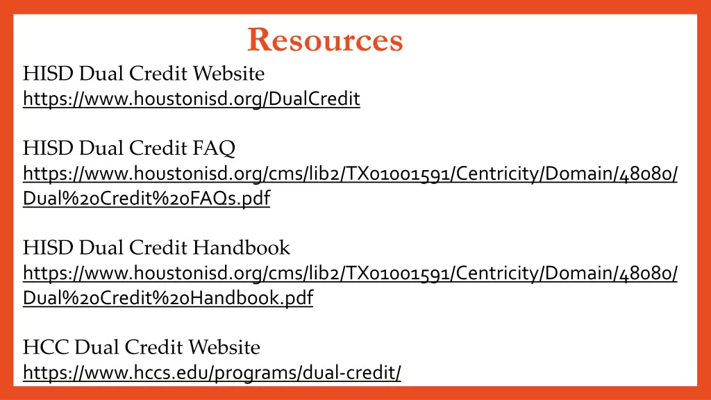 resources