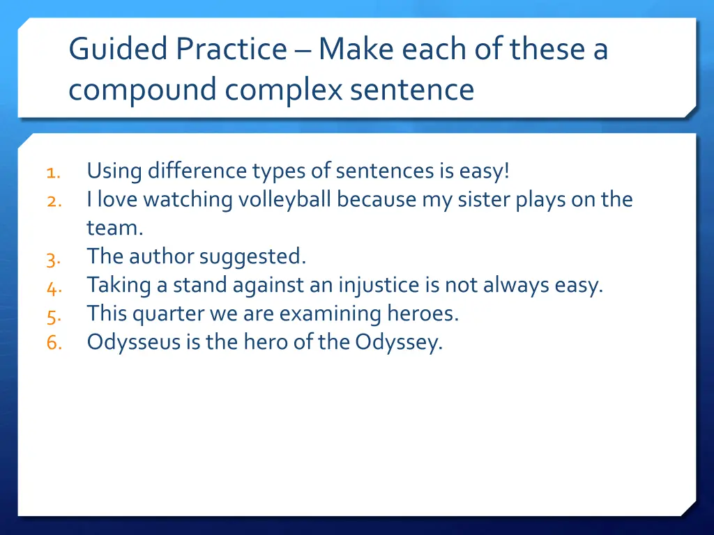 guided practice make each of these a compound