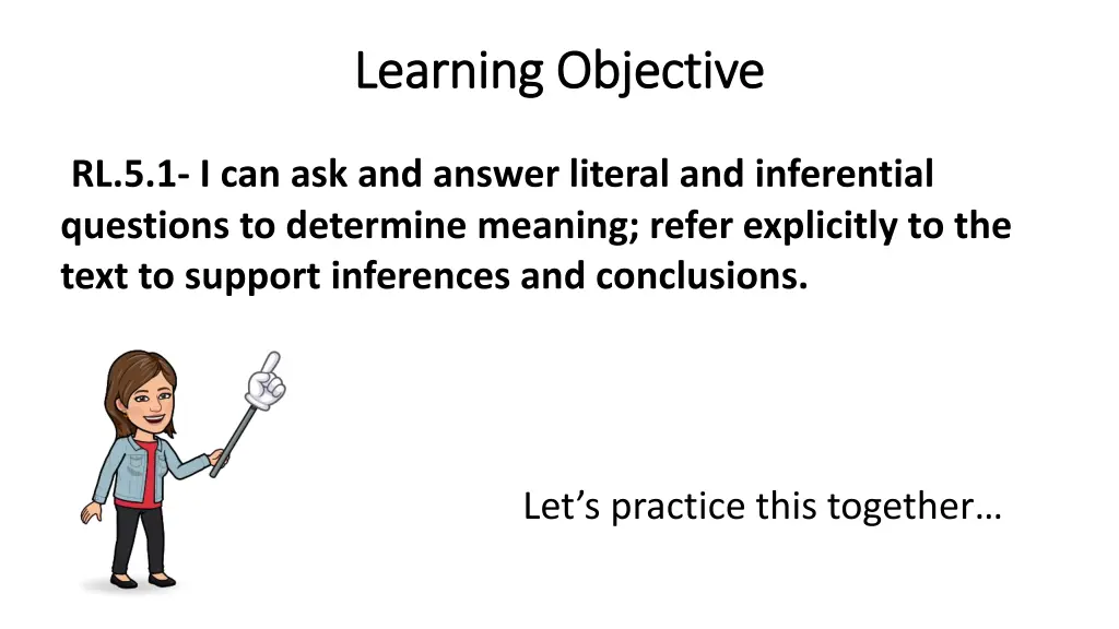 learning objective learning objective 1