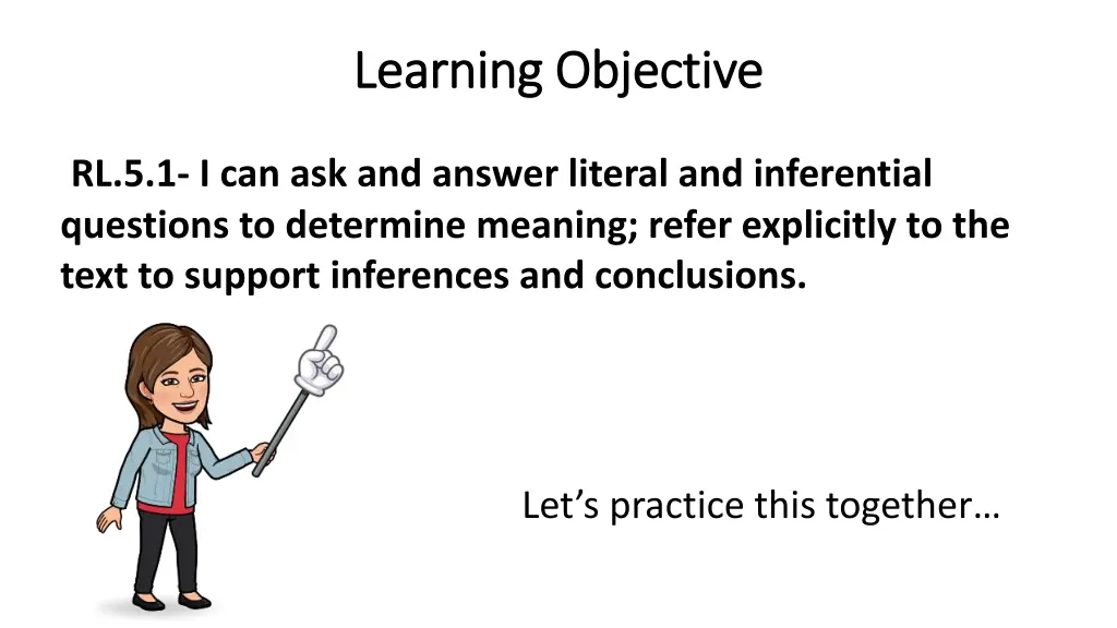 learning objective learning objective
