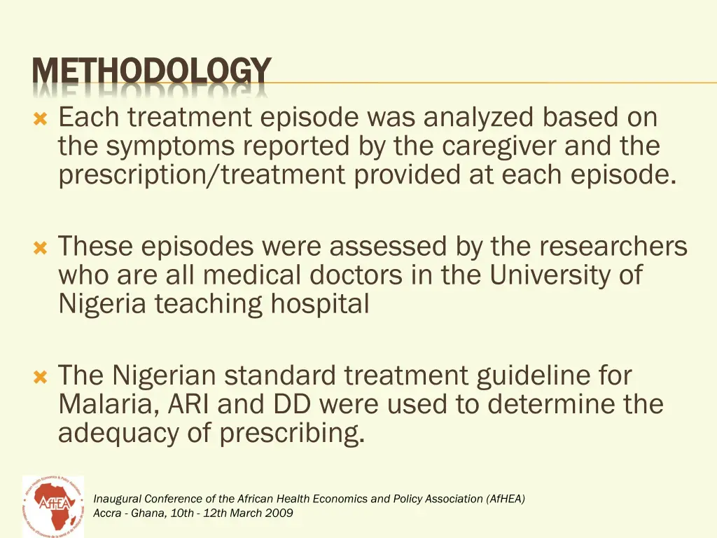 methodology methodology each treatment episode