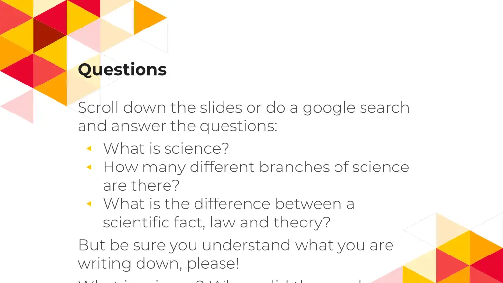 questions