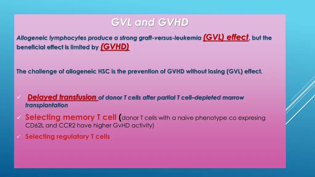 gvl and gvhd