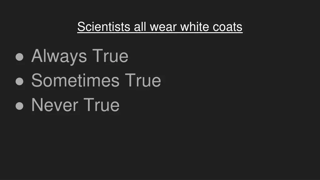 scientists all wear white coats