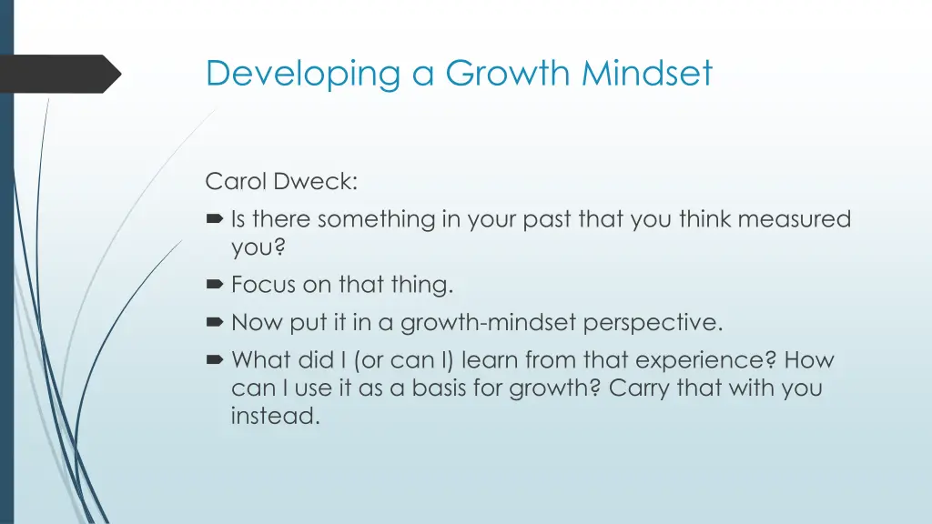 developing a growth mindset 1