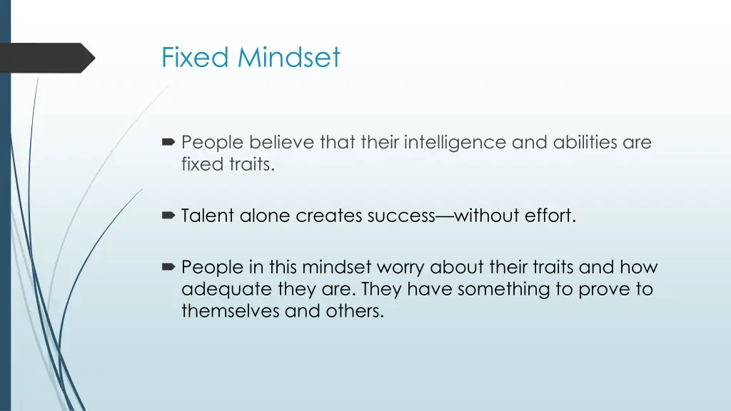 fixed mindset