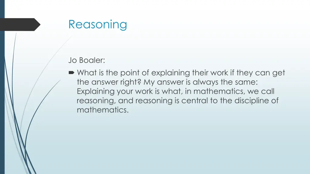reasoning