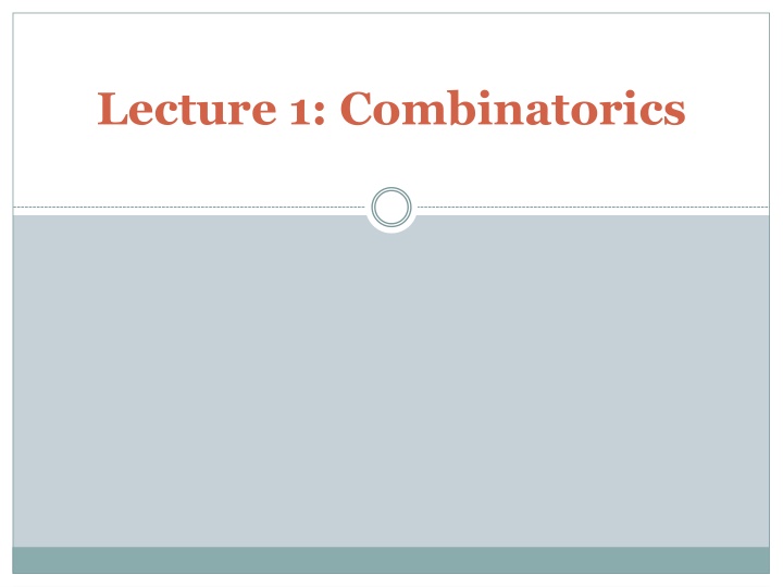 lecture 1 combinatorics