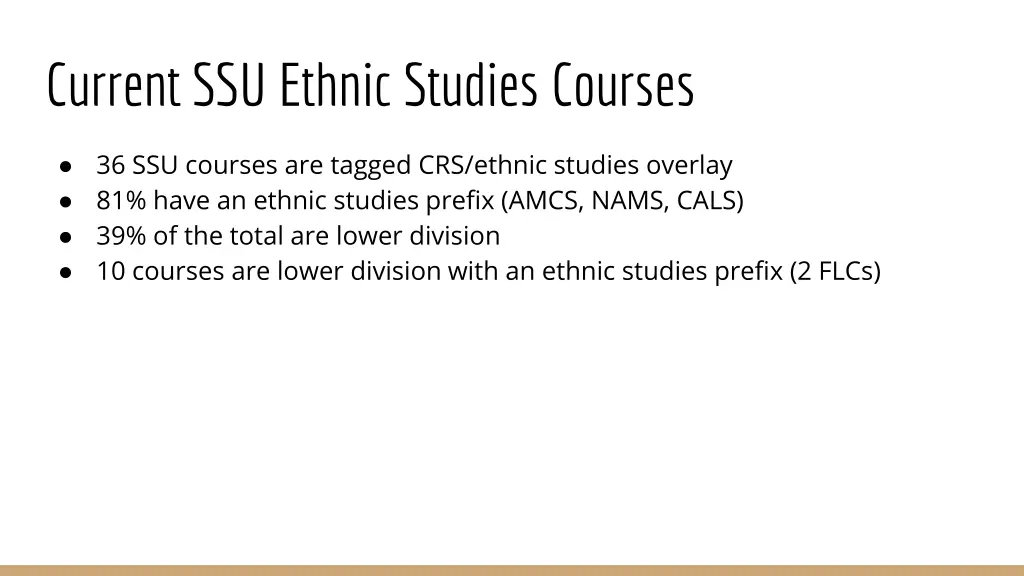 current ssu ethnic studies courses
