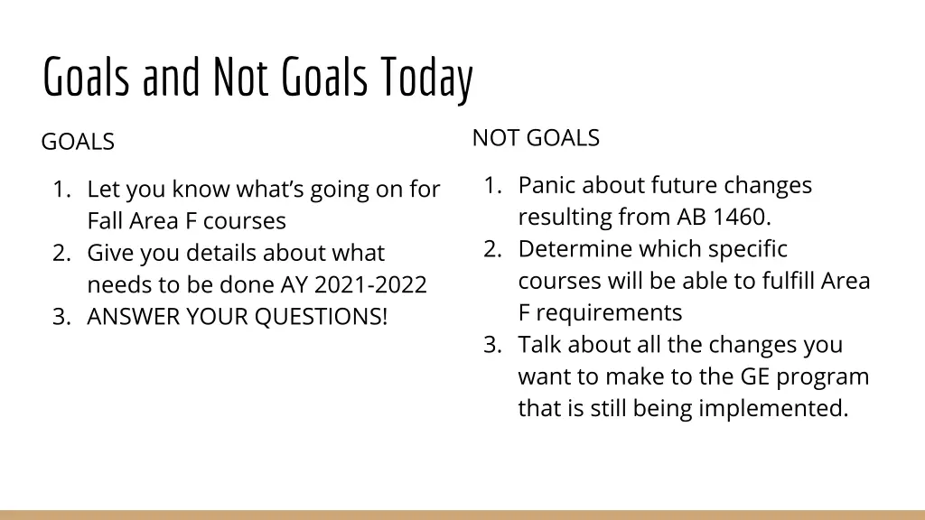 goals and not goals today