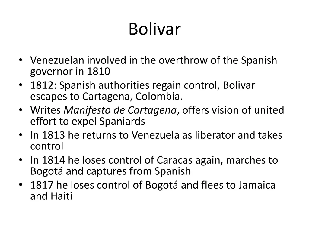bolivar