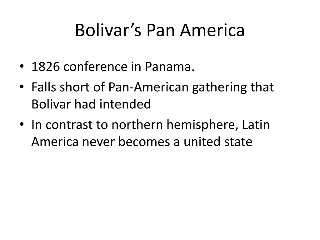 bolivar s pan america