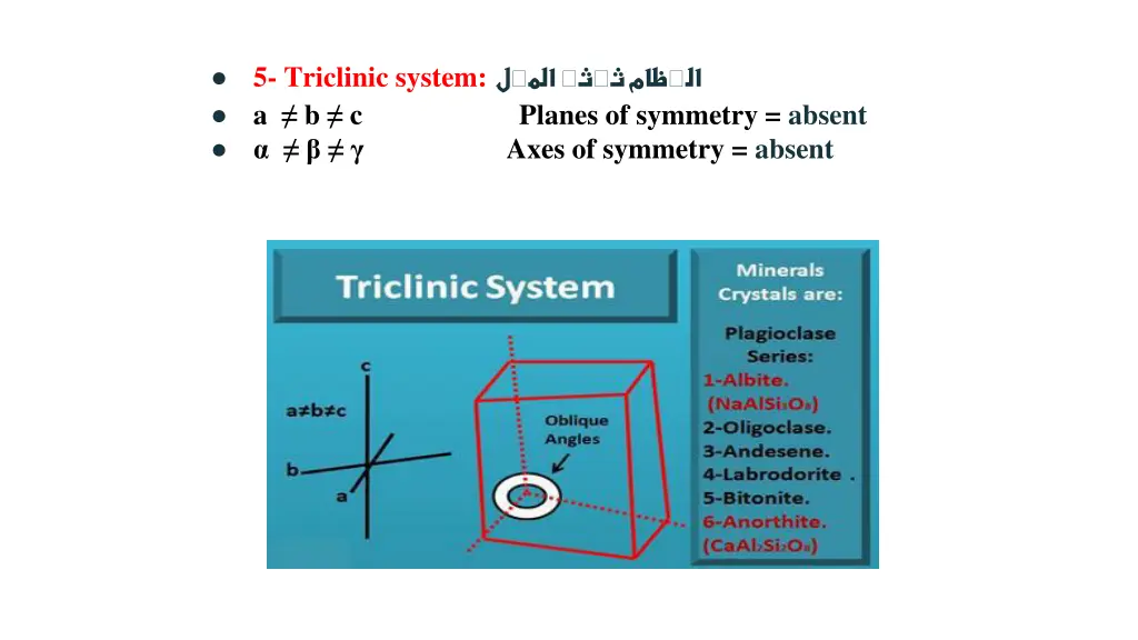 planes of symmetry absent axes of symmetry absent