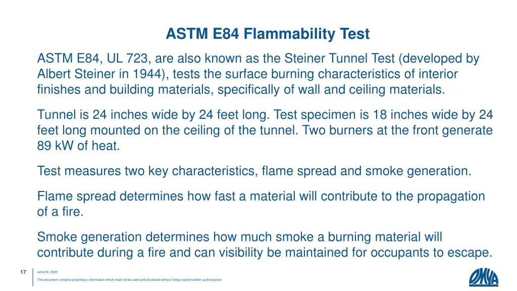 astm e84 flammability test