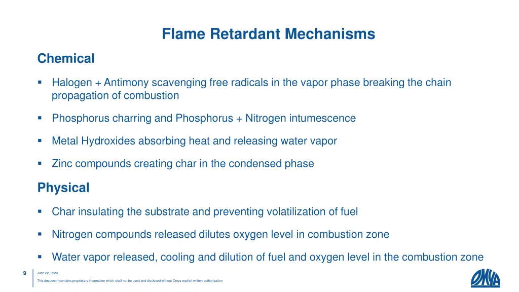 flame retardant mechanisms