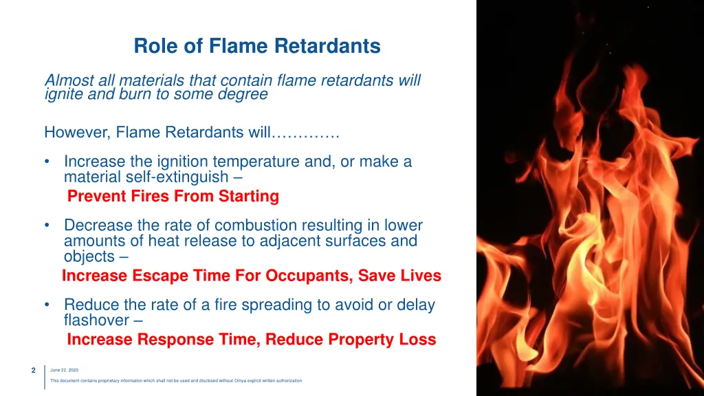 role of flame retardants