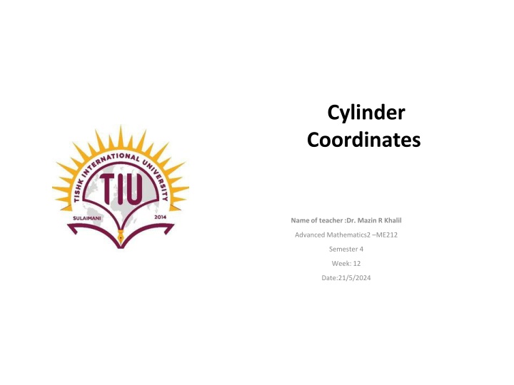 cylinder coordinates