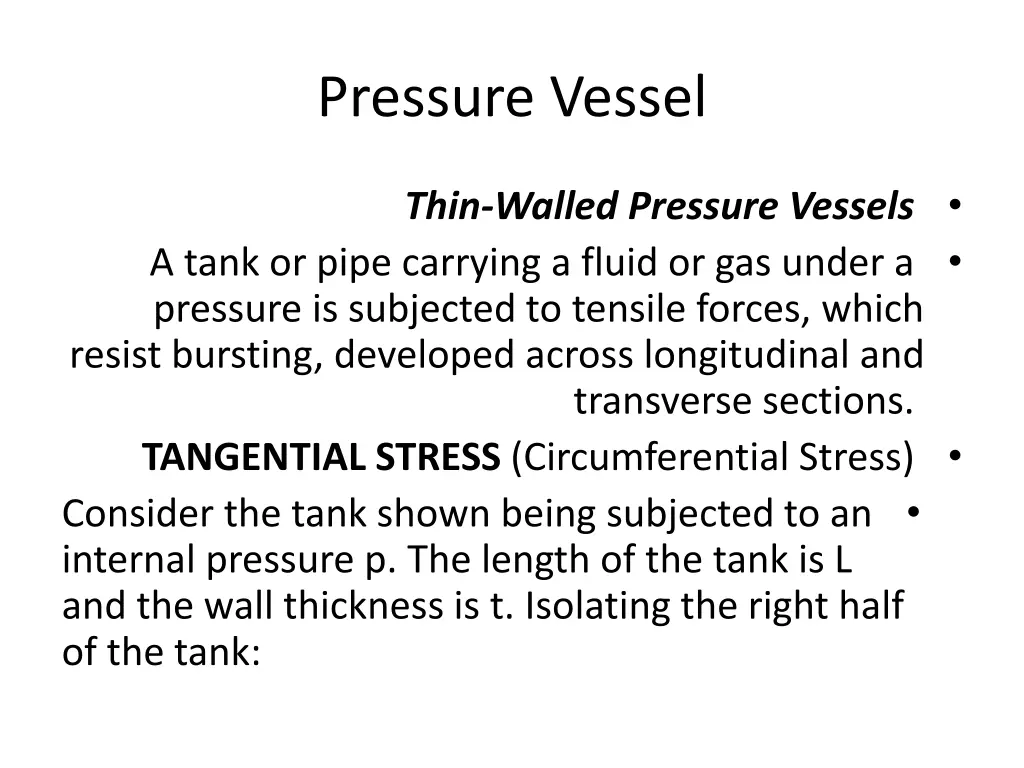 pressure vessel