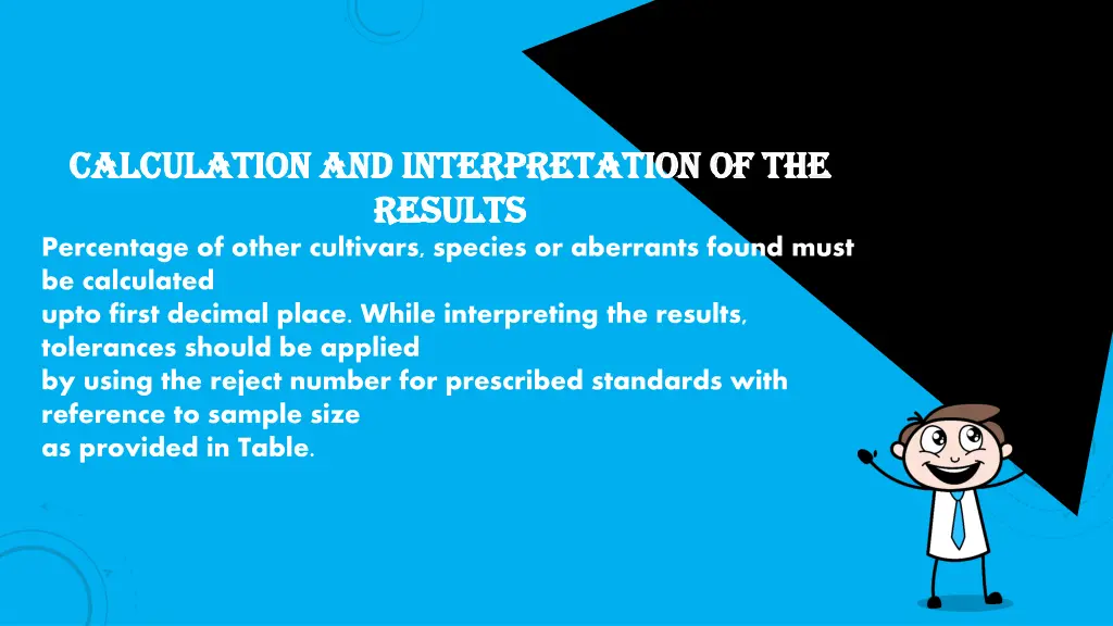 calculation and interpretation of the calculation