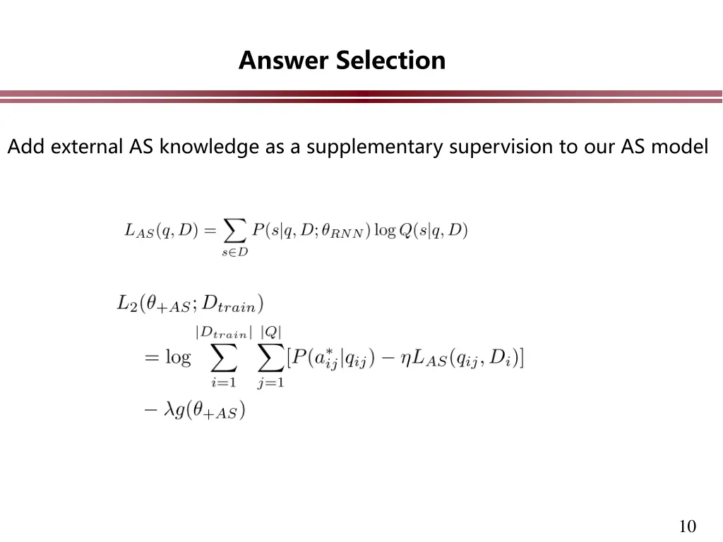 answer selection 3