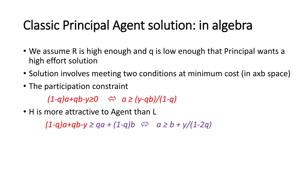 classic classic principal agent principal agent