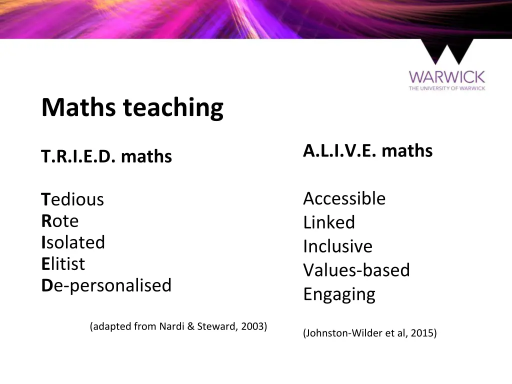 maths teaching