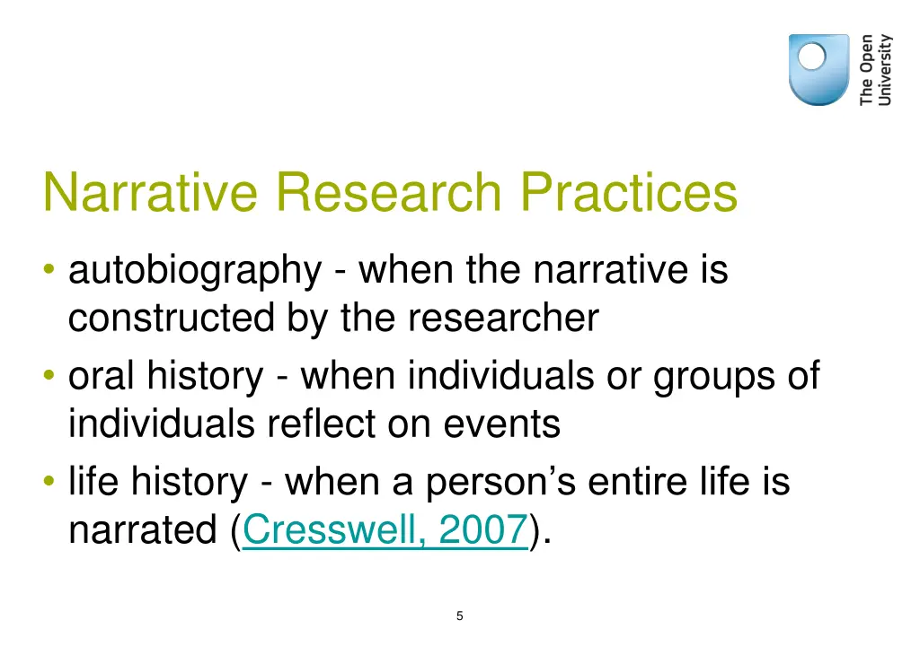 narrative research practices