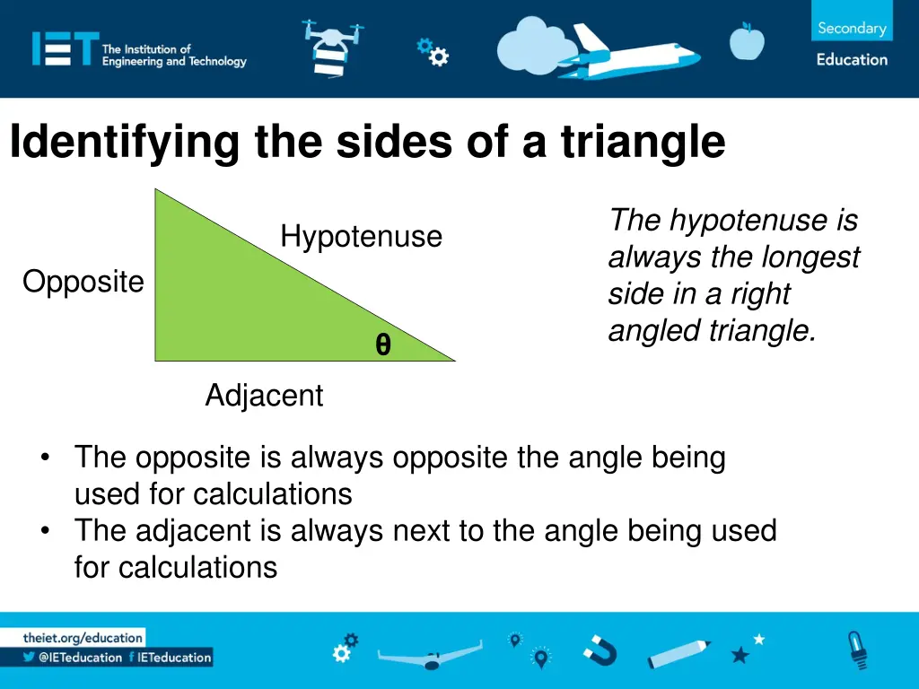 identifying the sides of a triangle