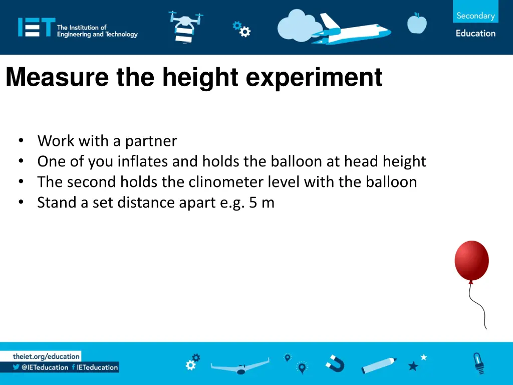 measure the height experiment