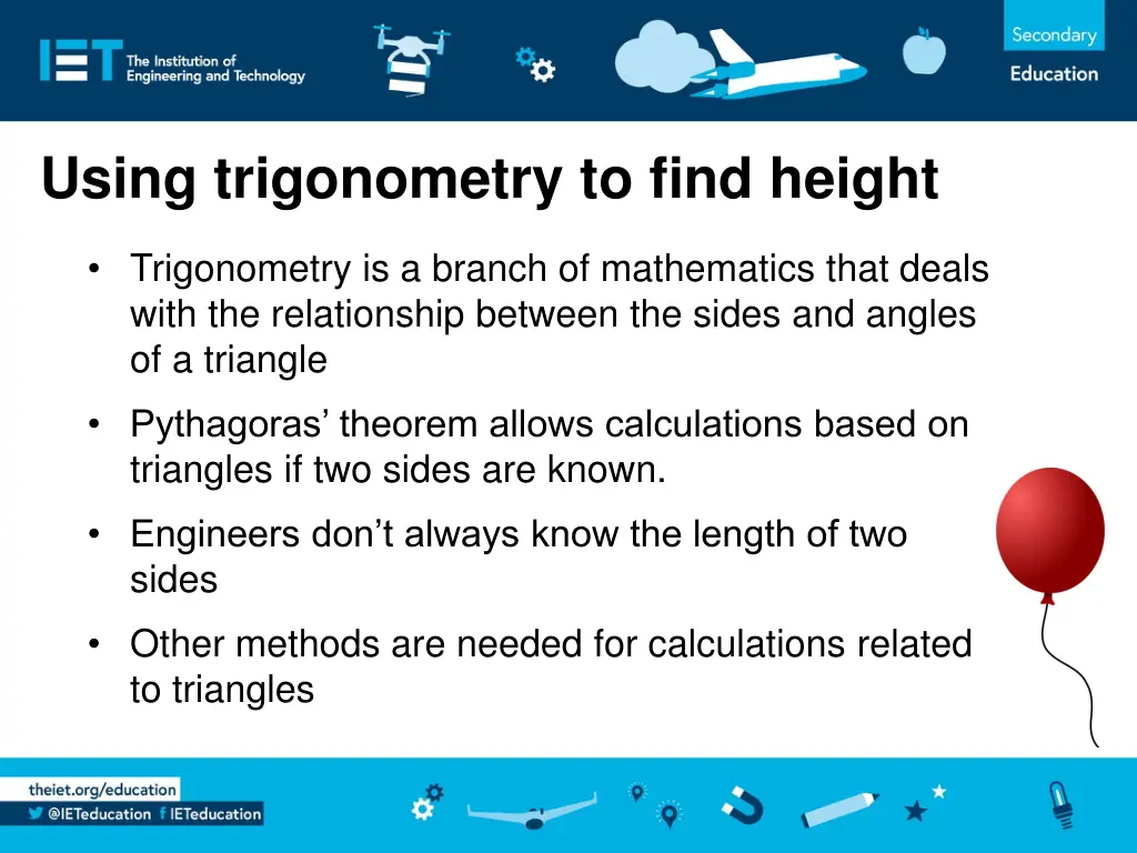 using trigonometry to find height