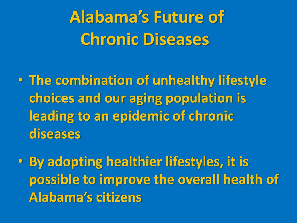 alabama s future of chronic diseases