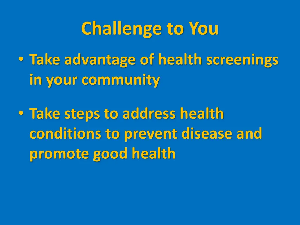 challenge to you