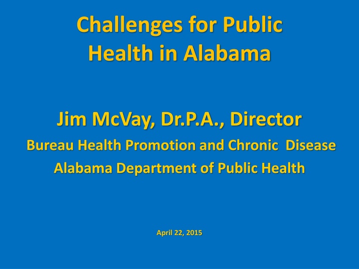 challenges for public health in alabama