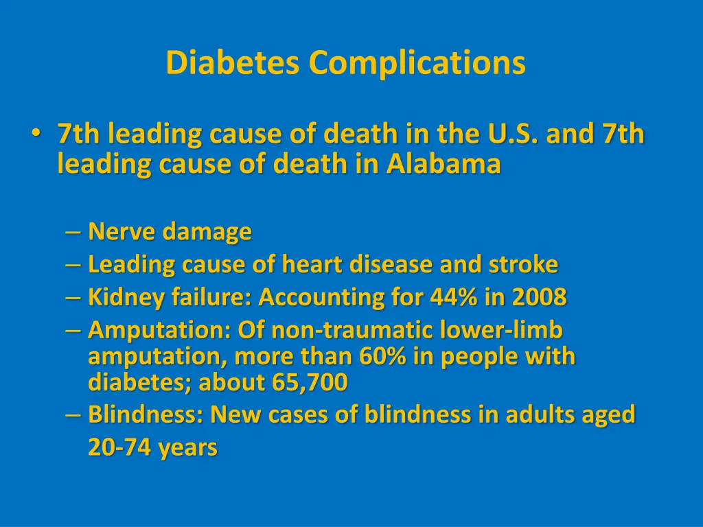 diabetes complications