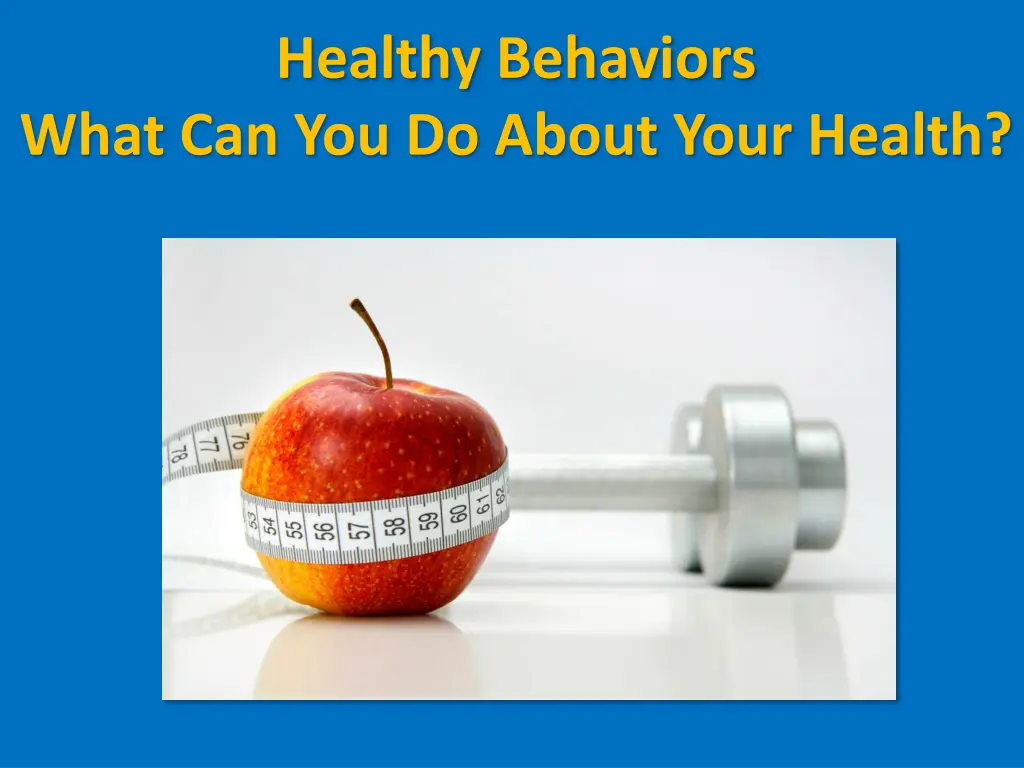 healthy behaviors