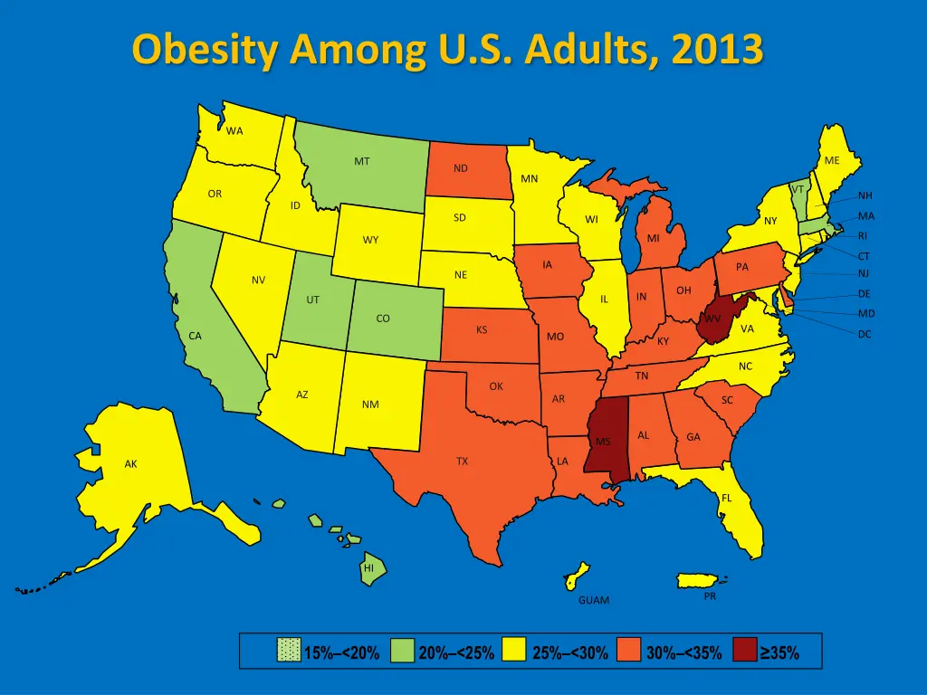 obesity among u s adults 2013