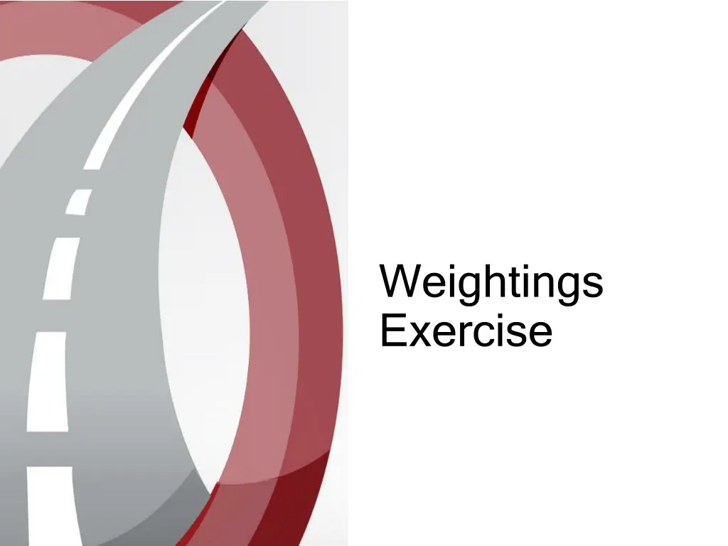 weightings exercise