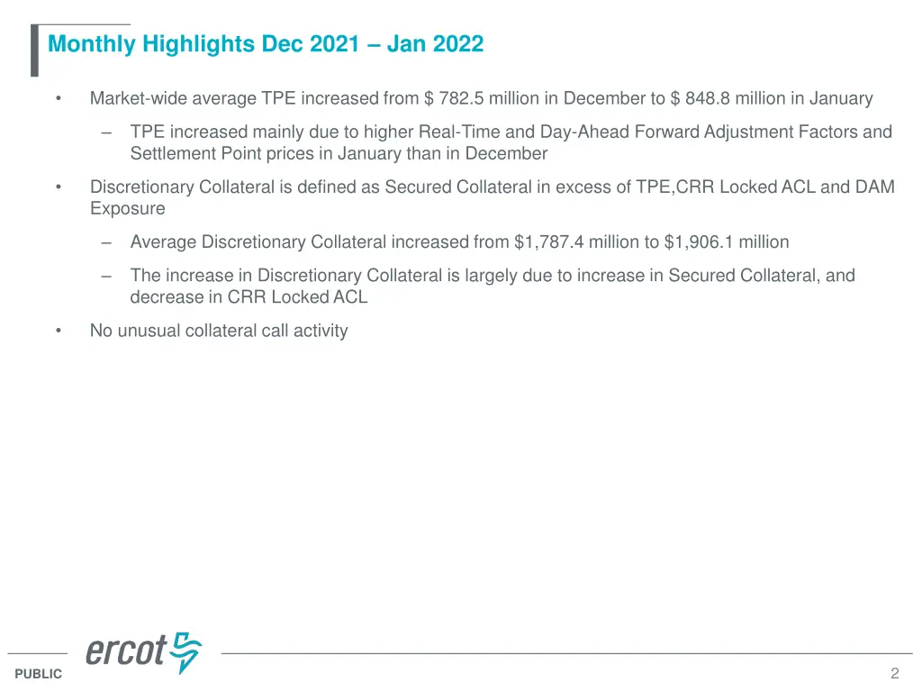 monthly highlights dec 2021 jan 2022