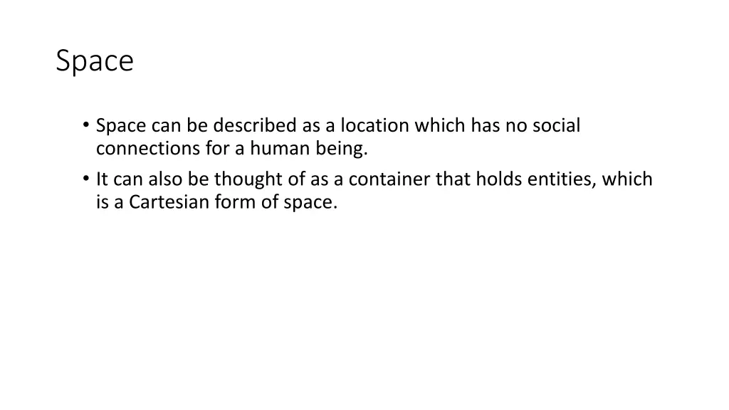 space