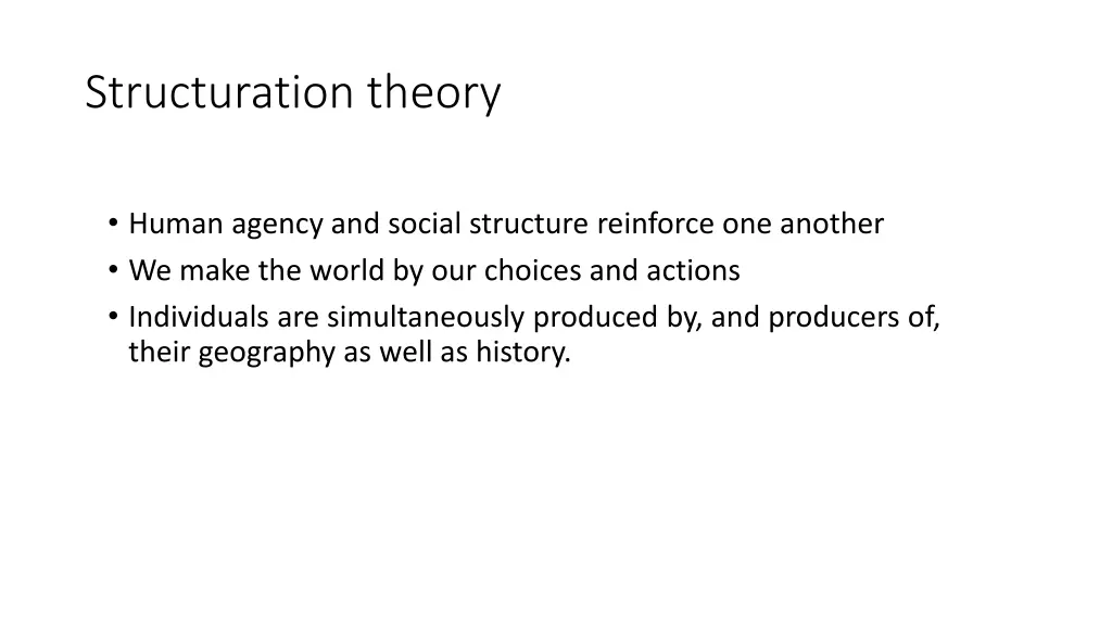 structuration theory