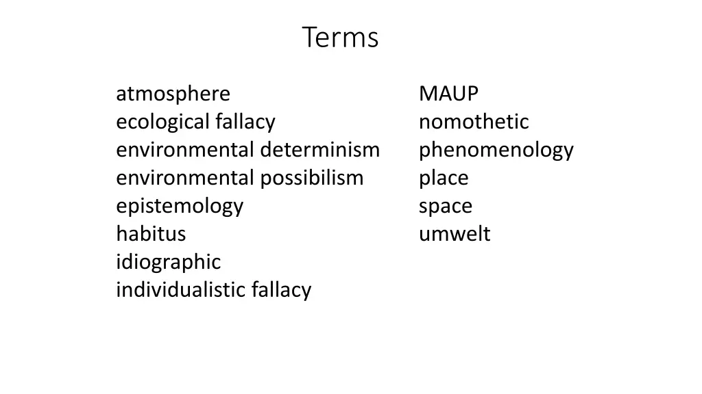 terms