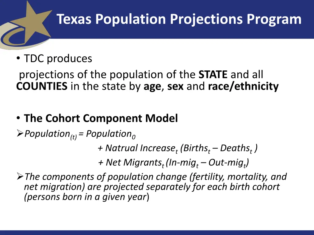 texas population projections program