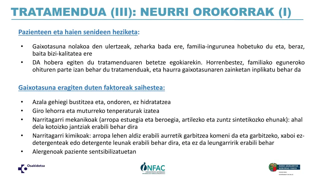 tratamendua iii neurri orokorrak i