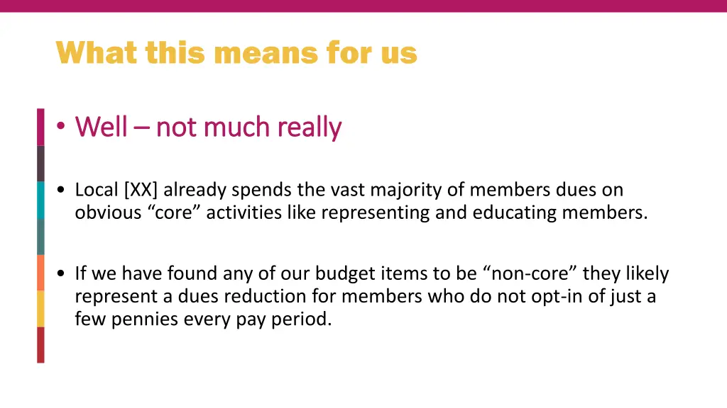 what this means for us